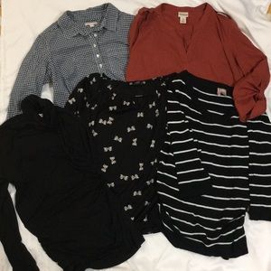 3/4 sleeve maternity top lot